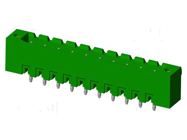 Connector: ontkoppelbare terminal strip; contact; mannelijk Connector: ontkoppelbare terminal strip; contact; mannelijk